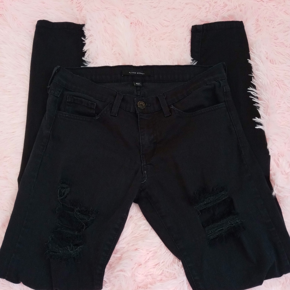 Flying monkey skinny jeans
